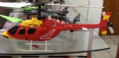 Bell 206  Vermelho 328A - Mini-helicóptero elétrico 4ch com rotor de cauda RTF