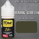 Tinta Tom Colors - Dark Green RAF (verde escuro RAF) 30ml